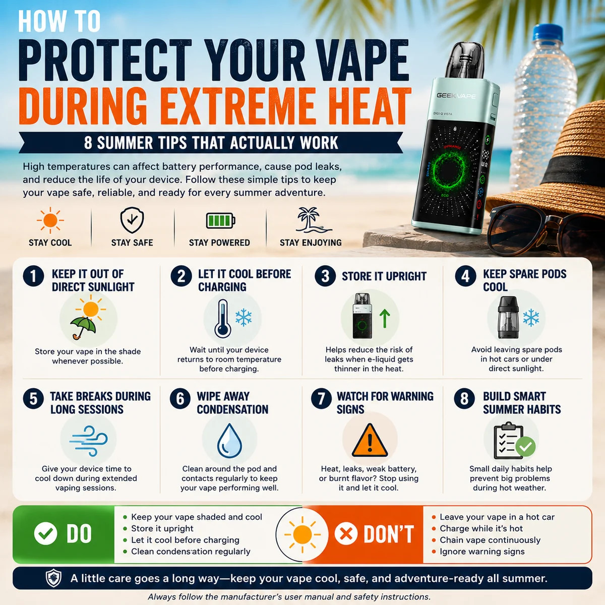 How to Protect Your Vape During Extreme Heat: 8 Summer Tips That Actually Work